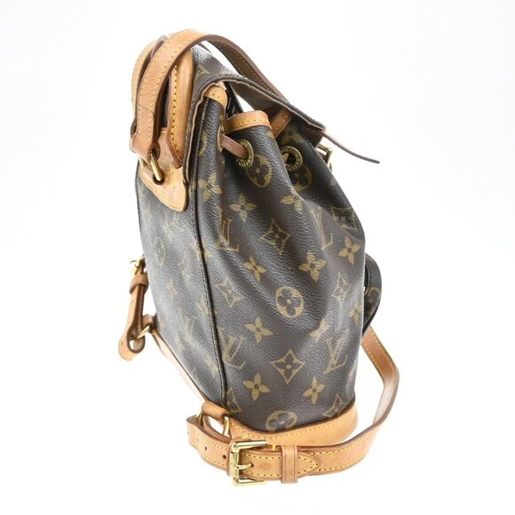 LOUIS VUITTON Mini Montsouris Backpack Bag Monogram Leather Brown - Picture 4 of 15